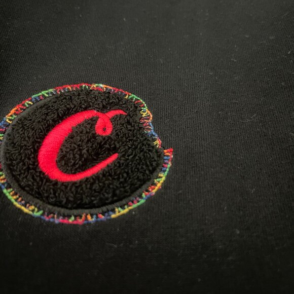 Cookies Brand Contrast Stitch & Chenille Applique Black Size Medium Streetwear - Picture 3 of 4